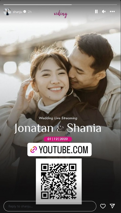 Shanju Eks JKT48 dan Jonatan Christie Resmi Menikah Hari Ini