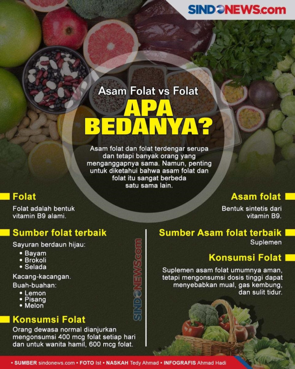 Ibu Hamil Butuh Asam Folat Bukan Asam Sulfat, Ini Beda Keduanya