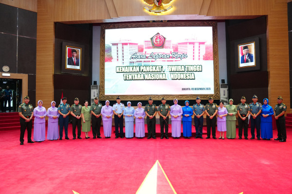 Selamat! 37 Perwira Tinggi TNI Naik Pangkat