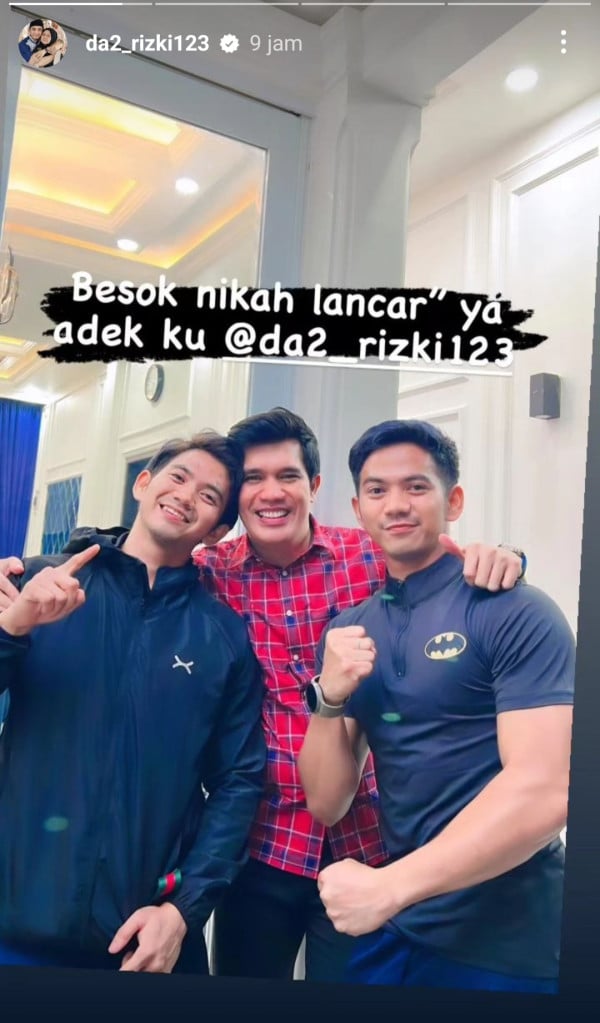 Rizki 2R Menikah Hari Ini, Susul Nadya Mustika Rahayu