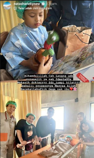 Desta dan Natasha Rizky Kompak Temani Anak Dikhitan