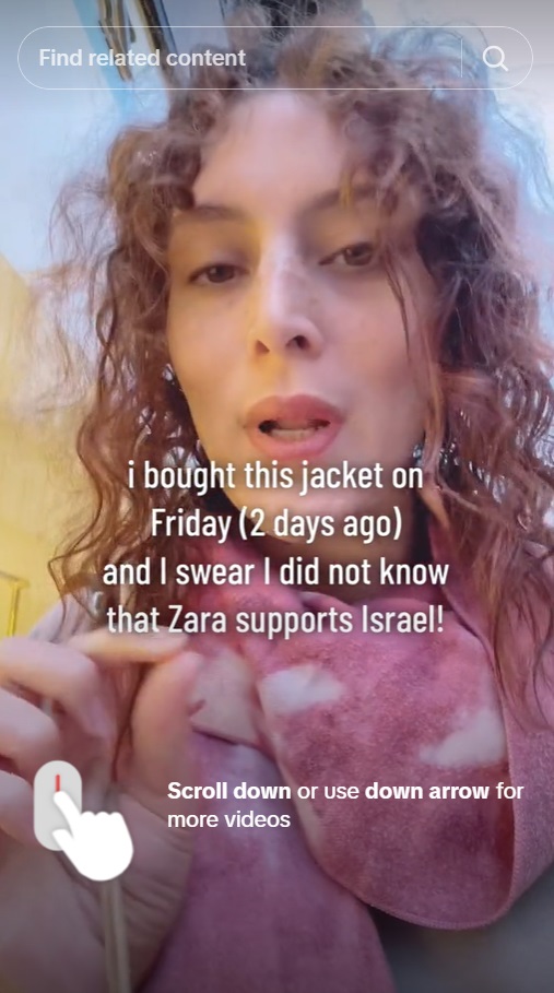 Iklan Zara Diduga Hina Palestina, Wanita Ini Pilih Kembalikan Jaket yang Dibeli