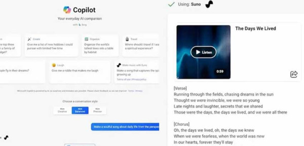 Gunakan AI, Microsoft Copilot Memungkinkan Pengguna Bikin Lagu dengan Perintah Teks