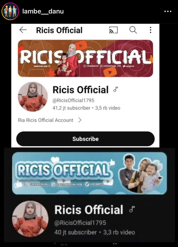 Ria Ricis Hapus Foto Teuku Ryan di Banner YouTube, Kenapa?