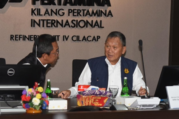 Optimalkan Layanan Jelang Nataru 2024, Menteri ESDM Apresiasi Pertamina