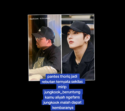 Thariq Halilintar Disebut Mirip Jungkook BTS, Netizen Protes Nggak Terima