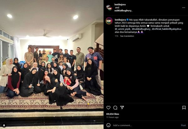 Lesti Kejora Tutup 2023 dengan Gelar Pengajian Bersama Umi Pipik