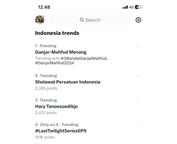 Ganjar-Mahfud Menang dan Hary Tanoesoedibjo Trending, Netizen Soroti Sejumlah Program