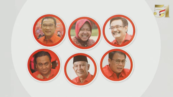 PDIP Pamer Sederet Kader Berprestasi di HUT ke-51, Tak Ada Jokowi