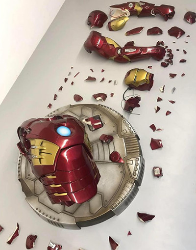 Action Figure Iron Man Rp30 Juta yang Viral karena Pecah Sudah Kembali Dipajang