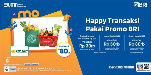 Makin Hemat dan Bikin Happy Belanja di 5 Groceries Store dengan Promo Spesial BRI