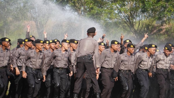 Begini Keseruan 234 Personel Baru Ikuti Pembaretan Bintara Remaja Polda Kepri