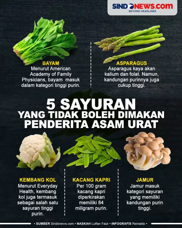 8 Makanan Rendah Purin yang Cepat Menurunkan Asam Urat