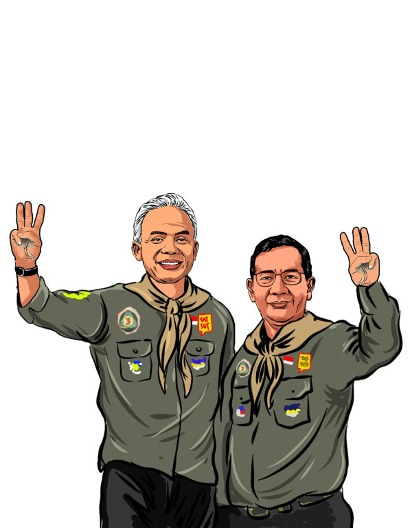 Outfit Mapala Ganjar-Mahfud di Debat Cawapres Tanda Kepemimpinan Bersahabat dengan Alam