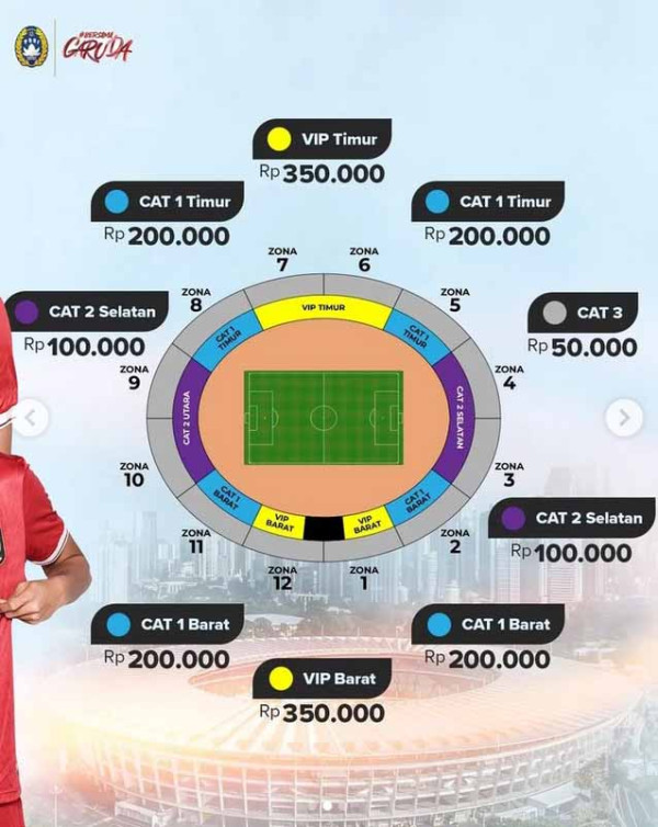 Tiket Timnas Indonesia U-20 vs Thailand U-20 Resmi Dijual: Termurah Rp100 Ribu