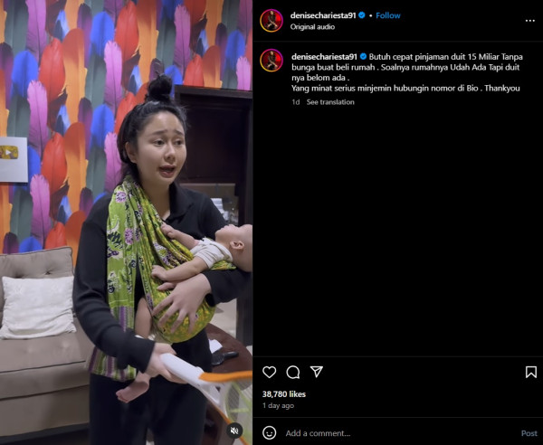Denise Chariesta Cari Pinjaman Uang Rp15 Miliar untuk Beli Rumah, Janji Bayar dalam 30 Tahun