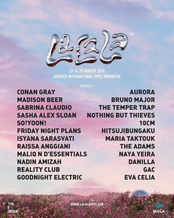 LaLaLa Festival 2024 Digelar Agustus, Conan Gray Siap Guncang Panggung