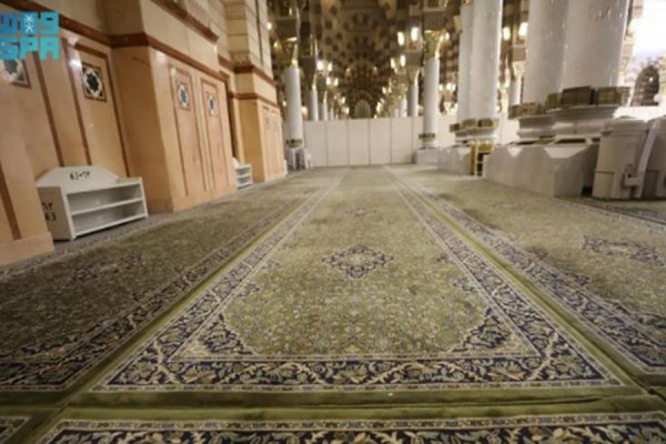 25 Ribu Karpet Masjid Nabawi Dipasang Chip Khusus, untuk Apa?