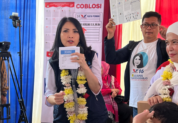 Warga Apresiasi Partai Perindo Gelar Bazar Murah di Jagakarsa