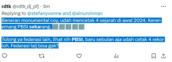 Sindiran Netizen untuk PBSI Gara-gara Cuma Rebut 1 Gelar di 4 Turnamen Awal Tahun 2024