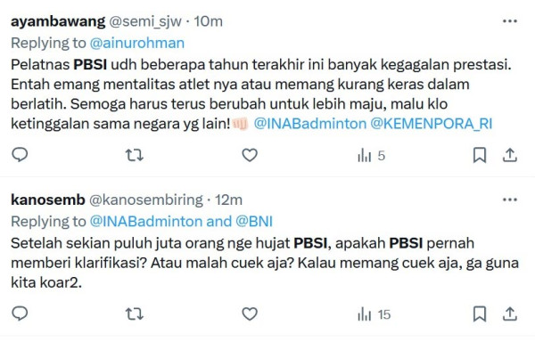 Sindiran Netizen untuk PBSI Gara-gara Cuma Rebut 1 Gelar di 4 Turnamen Awal Tahun 2024