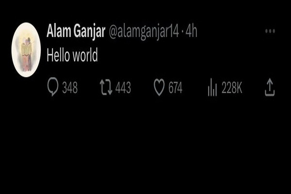 Alam Ganjar Muncul di X, Cuitannya Langsung Viral