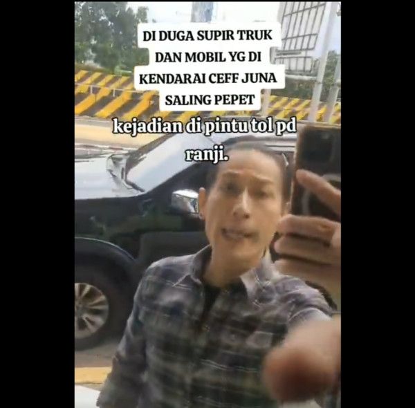 Viral Video Chef Juna Adu Mulut dengan Sopir Truk di Jalan Tol Gegara Mobil Saling Pepet