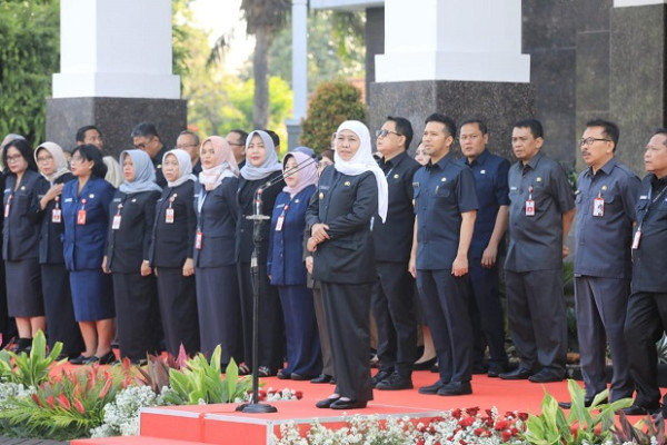 Pamit Hari Terakhir Menjabat, Gubernur Khofifah Pesan Jaga dan Kembangkan Prestasi