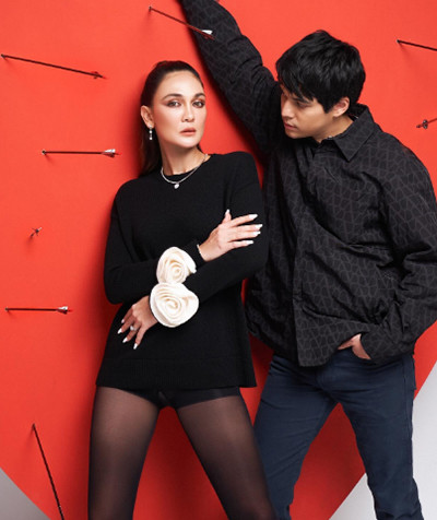 4 Potret Romantis Luna Maya dan Maxime Bouttier di Momen Valentine