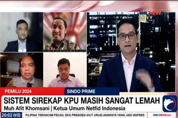 Netfid Ungkap Pentingnya Sirekap KPU Diaudit Eksternal
