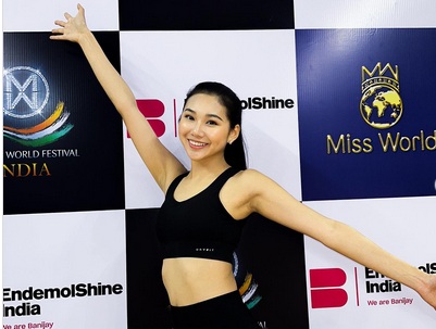 5 Potret Miss Indonesia Audrey Vanessa, Seru saat Sport Challenge Miss World 2024