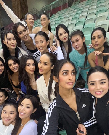 5 Potret Miss Indonesia Audrey Vanessa, Seru saat Sport Challenge Miss World 2024