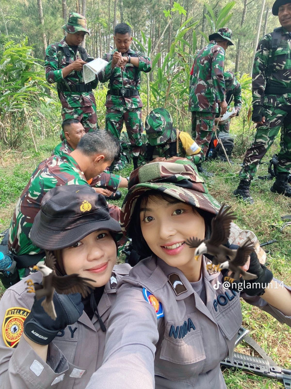 5 Potret Ninda, Polwan Cantik yang Viral bak Idol Korea