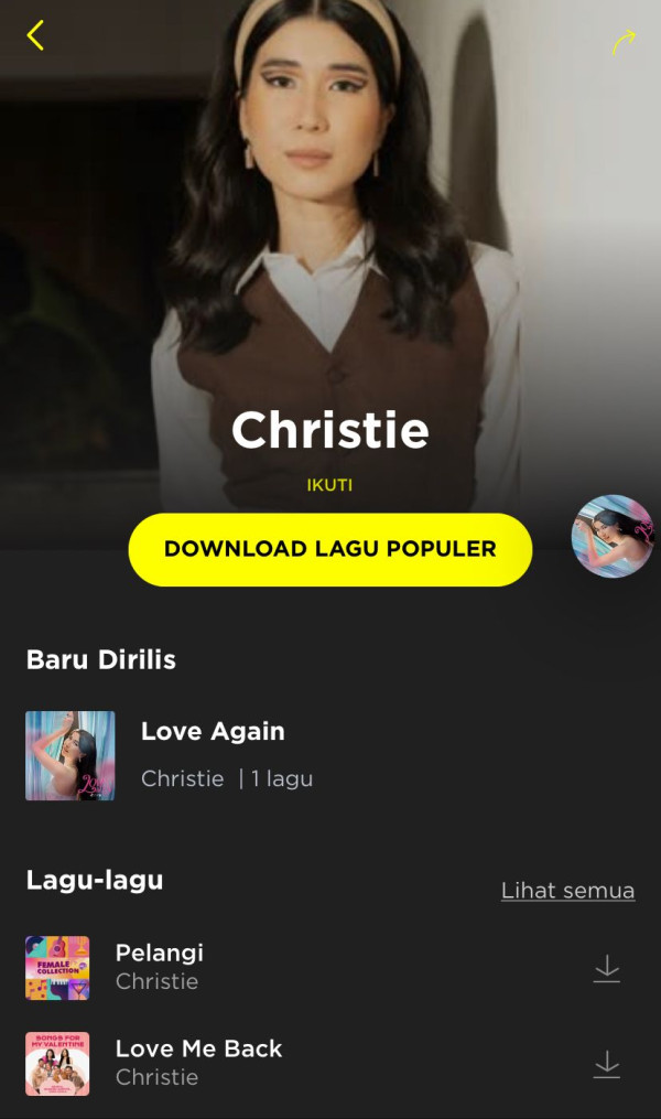 Siap-siap Move On! Yuk Intip Lagu Terbaru Christie Love Again! Download Gratis hanya di TREBEL!