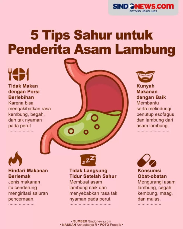 7 Cara Mengatasi Asam Lambung Naik saat Puasa, Jangan Langsung Tidur setelah Sahur
