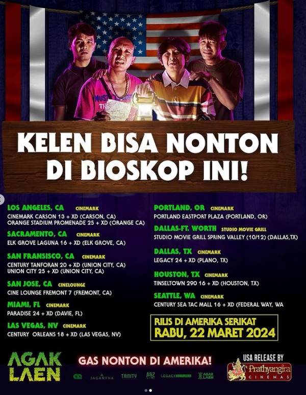 Keren! Film Agak Laen Tembus Amerika Serikat, Tayang di 13 Bioskop