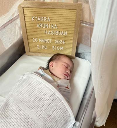 Jessica Mila dan Yakup Hasibuan Dikaruniai Anak Pertama, Diberi Nama Kyarra Arunika Hasibuan