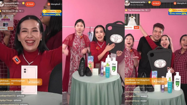 Heboh, Flash Sale Mobil serta Motor Rp1 Hadir di Shopee Live Raffi Ahmad dan Louisse Scarlett