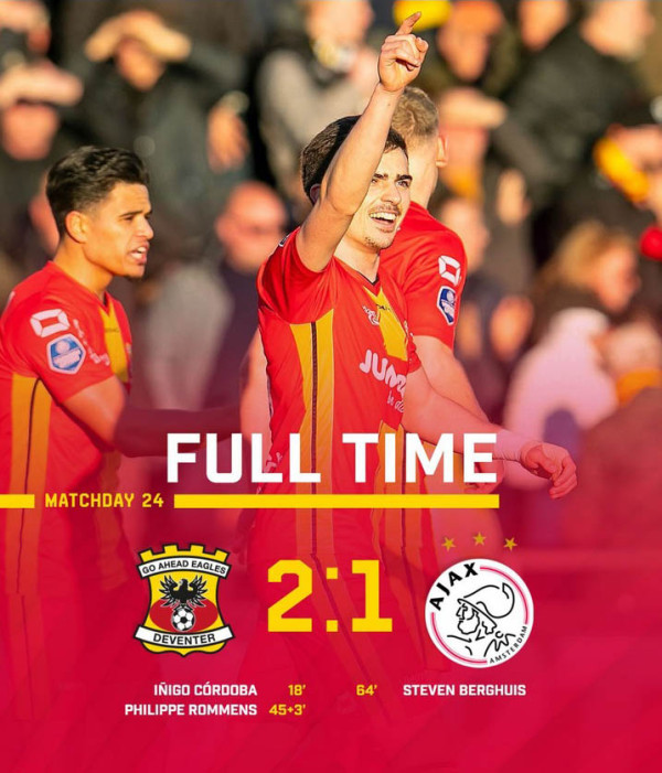 3 Potret Ragnar Oratmangoen dan Jay Idzes saat Gulung Ajax di Eredivisie Bersama Go Ahead Eagles