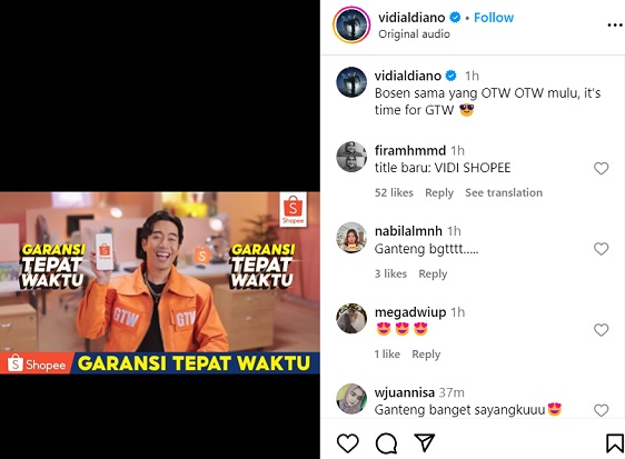 Bikin Heboh, Shopee Rilis Iklan Terbaru Garansi Tepat Waktu Dibintangi Vidi Aldiano