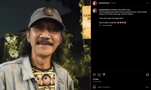 Timur Priyono Penulis Lagu Yang Penting Happy Meninggal Dunia