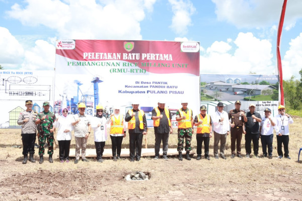 Bangun Rice Milling Unit, Pemprov Kalteng Harap Wujudkan Ketahanan Pangan