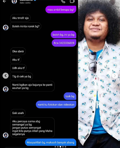Viral! Aksi Babe Cabita yang Diam-Diam Sering Borong Baju untuk Dibagikan ke Panti Asuhan