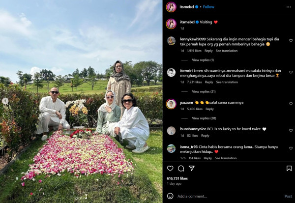 BCL Ziarah ke Makam Ashraf Sinclair, Tiko Dipuji Setia Menemani