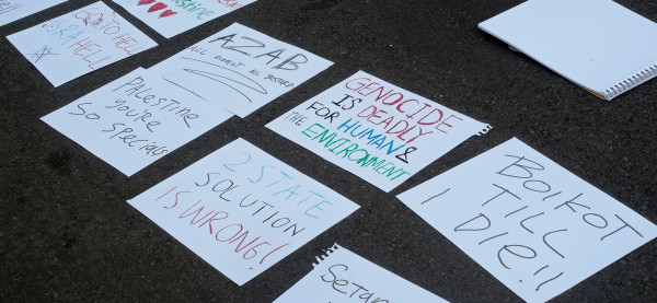 KontraS dan Koalisi Musisi Demo di Kedubes AS, Minta Genosida Palestina Dihentikan
