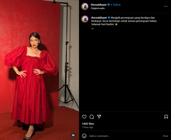 Pesan Dian Sastro untuk Wanita Indonesia di Hari Kartini: Terus Bermimpi Perempuan Hebat