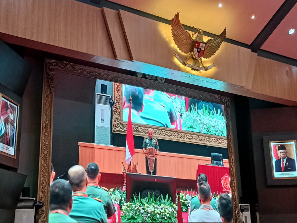 Danpuspom Buka Rakornis POM TNI-Propam Polri 2024