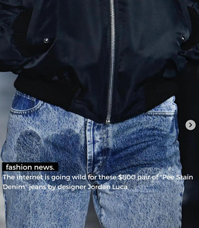 Viral! Celana Jeans Nyeleneh Model ‘Ngompol’, Laku Terjual Rp13 Jutaan