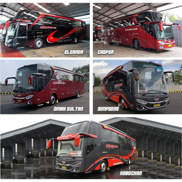 Alasan Bus Juragan 99 Trans Menggunakan Tokoh Kartun dan Anime