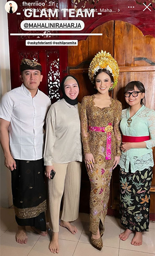 5 Potret Mahalini Jalani Rangkaian Pernikahan, Cantik Memakai Mahkota Gelung Agung Khas Bali